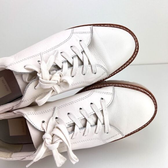Dolce Vita Toyah Platform Sneakers in White Leather Women’s Size 9 - Picture 10 of 13